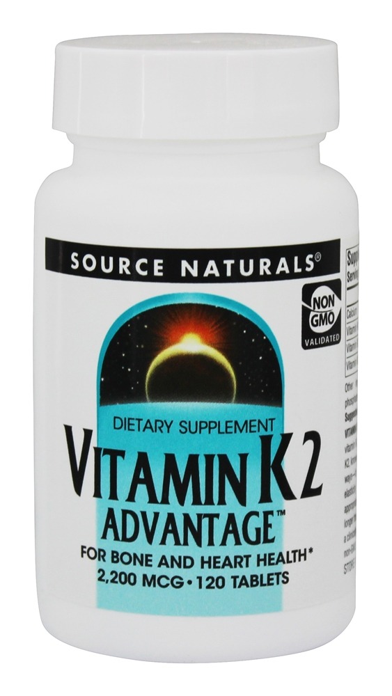 Source Naturals Vitamin K2 Advantage 2200 mcg. 120 Tablets