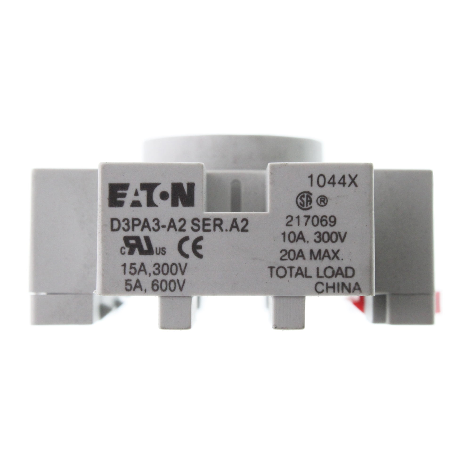 Eaton CutlerHammer D3PA3A2 General Purpose DIN Rail Mount Relay Base