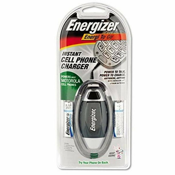 Energizer Instant Cell Phone Charger Powers Most Motorola Cell Phones