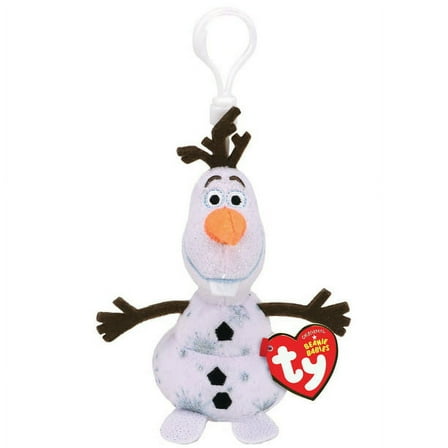 Ty Beanie Baby - OLAF The Snowman  Frozen 2  5" Plastic Key Clip (With 1 Fun Chop )