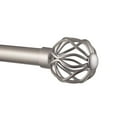 thumbnail image 5 of Exclusive Home Ogee 1" Curtain Rod and Coordinating Finial Set, Adjustable 36"-72", Matte Silver, 5 of 6