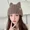 Brown, variant on Plush Cat Ear Beanie Hats Windproof Winter Hat Knitted Wool Cap Outdoor-White