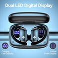 thumbnail image 2 of Ear Buds Wireless Earbuds Bluetooth Headphones with 80H Playtime LED Display Case, Over-Ear Hook with Mic, Stereo Sound, Easy Button Controls, Sports Earphones for Running Workout Gym, 2 of 6