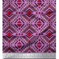 thumbnail image 1 of Soimoi Poly Georgette Fabric Ethnic Southwestern Print Fabric by Yard 42 Inch Wide, 1 of 1