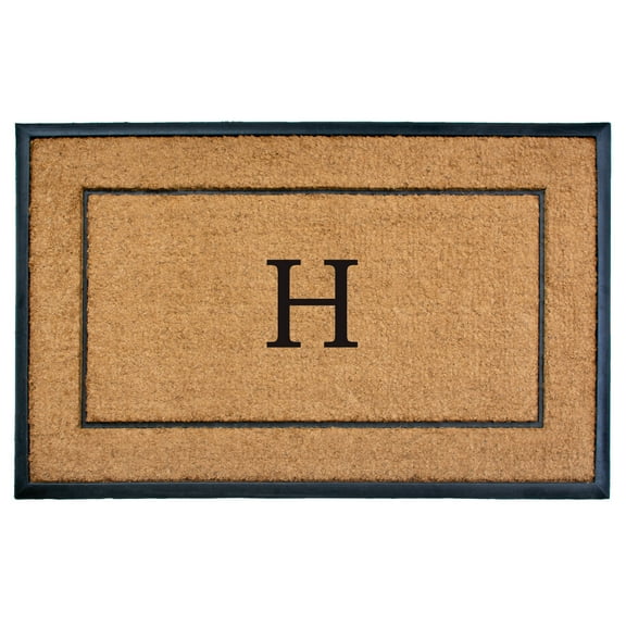The General Monogram Doormat, 30" x 48", Letter H
