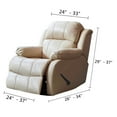 thumbnail image 3 of Housse de Fauteuil Inclinable 1 Pce en Jacquard Doux à Haute Extensibilité, Housse de Sofa Inclinable Brun, 3 of 8