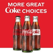 Coca-Cola Soda Pop Glass Bottles, 8 fl oz, 6 Pack