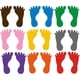 thumbnail image 1 of 9 Pairs Feet Shape Stickers Colorful Footprint Sticker Footprint Decals, 1 of 3