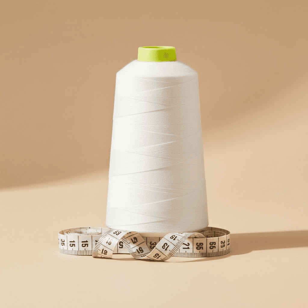 Sedona Designz 6000 Yard Spool White Sewing Thread 100 Percent Polyester All Purpose Overlock Cone