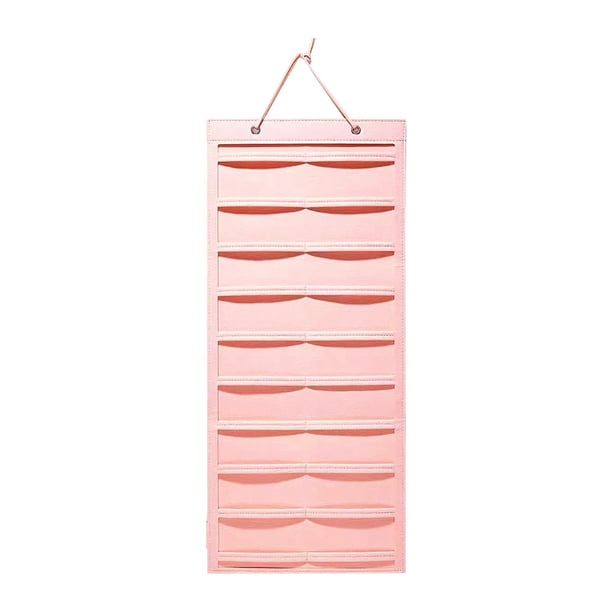 Organizador de pinzas para el cabello, soporte para guardar pinzas para el cabello colgantes, soporte de exhibición para habitación de bebé, mamá, Rosa