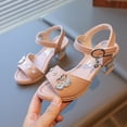 thumbnail image 2 of enyan Little Kids Girls Dress Pumps Glitter Sequins Princess Low Heels Princess Dress Shoes Party Dance Shoes Rhinestone Sandals Croc Sandals,Pink,Size 12.5, 2 of 6