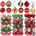thumbnail image 2 of Bolas de Navidad de 6 cm, bolas pintadas de colores para árbol de Navidad, adornos colgantes para Navidad, Año Nuevo, fiestas, decoración del hogar, 2 of 5