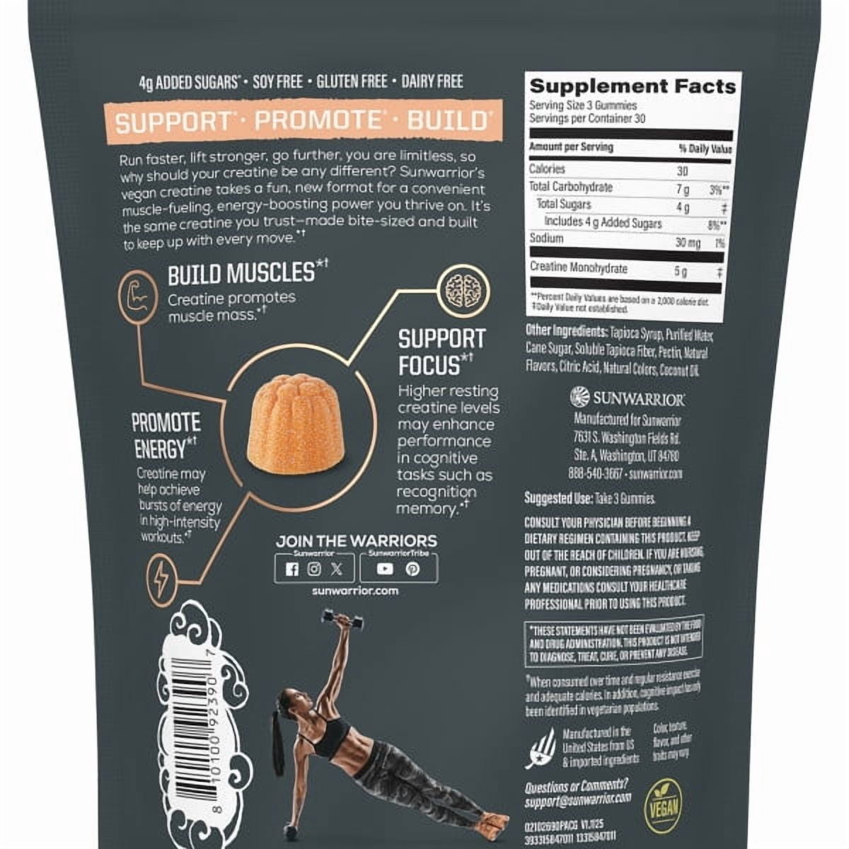US Active Creatine Gummies (Peach) - 90ct pouch (30 srv)