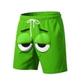 thumbnail image 4 of Ceisia Men's Quick Dry Swim Trunks with Pockets Elastic Waist Drawstring Mesh Lining Beach Shorts Gifts for Father, 4 of 5