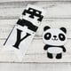 thumbnail image 2 of EeaseMX Banderín para fiesta de cumpleaños de niñas, diseño de panda, suministros para fiestas (panda con lazo), 2 of 7