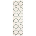 thumbnail image 5 of SAFAVIEH Hudson Arline Plush Geometric Shag Area Rug, Ivory/Green, 4' x 6', 5 of 9