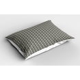 thumbnail image 2 of Ambesonne Grey Geometric Pillow Sham 2 Pack, Triangular Stripes, 36"x20", Grey Cream, 2 of 3