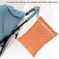thumbnail image 4 of Wet Dry Bags Waterproof Zippered Button Diapers Organizer, Multi Purpose Bag For Diapers And Other Items, 4 of 8