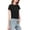Black, variant on Sexlip Womens Short Sleeve Top Crew Neck Simple Design Soft Fabric Relaxed Silhouette for Daily Outfits Yellow M