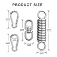 thumbnail image 3 of Heavy Type Spring Stainless Steel Hanging Spring 360 Degree Rotating Spring for Outdoor Swing Accessories, 3 of 4