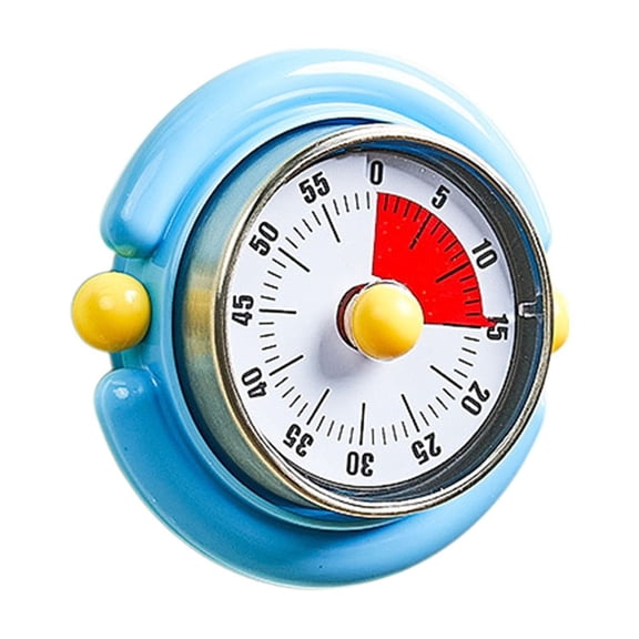 60 Minutes Wind Up Timer, Mechanical Magnetic Kitchen Timer, Visual Timer Clock, for Cooking, Baking, Classroom & Study