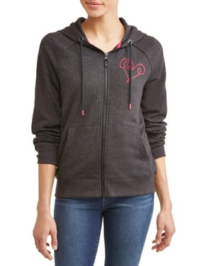 Love Scribble Zip-Up Hoodie Women's (Black)