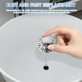 thumbnail image 6 of Pop Up Bathtub Drain Plug Brass Tub Drain Stopper with Cover Tub Drain Strainer Prevent Hair Clogging Rustproof Bathroom Drain Plug with Strainer for 1-2/5 to 1-5/6inch Drain Hole, 6 of 10