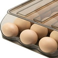 thumbnail image 2 of Conteneur d'Oeufs, Boîte de Conservation de Réfrigérateur Rack de Stockage d'Oeufs de Roulement Automatique Empilable Oeuf Plateau Qualité Professionnelle, 2 of 3