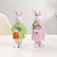 thumbnail image 5 of Easter Bunny Resin Figurine Desktop Ornament Home Sculpture For Festival Celebration, 5 of 6