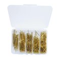 thumbnail image 3 of TISHITA Round Head Nails Furniture, Miniature Nail Assortment Furniture Hardware Accessories with Box for Craft Projects Hinges Boxes 350 Gold, 3 of 8