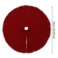 thumbnail image 3 of Christmas Tree Skirt Skirt For Christmas Tree White Christmas Tree Rug Skirt For Christmas Party Decorations Fuzzy Blanket Small Carpet Scraps Plaid Throw Blanket Knit Throw Blankets for Couch Room, 3 of 3