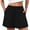 ☪054-Black, variant on Nuoqisi Women's Solid Casual Shorts with Eyelet Elastic Waist and Dual Pockets - Bestseller Summer Shorts for Relaxed Style and Easy Wear