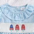 thumbnail image 4 of JUMEYU Baby 4th of July Bodysuit Boy Baby Cartoon Bodysuit Short Sleeve Romper Rompers 0 3 6 9 12 18 24 Months (Blue,12-18 Months), 4 of 7