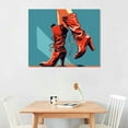 thumbnail image 2 of MLJA High Heel Canvas Painting Wall Art The Picture For Home Decoration Beautiful With High Heels Print On Canvas Artwork For Wall Decor, 2 of 4