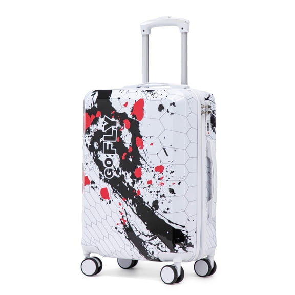 Alvantor 20-inch Carry-On Luggage Hardside Suitcase With Spinner Wheels,Lightweight Luggage with TSA Lock Black
