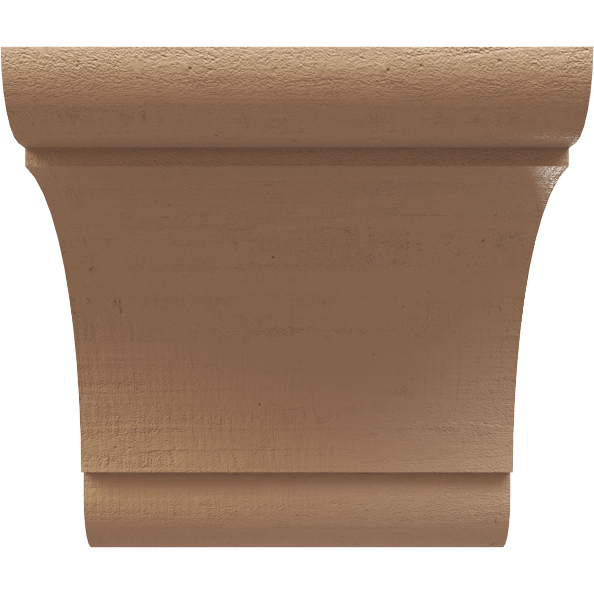 12"W x 12"D x 12"H Wide Olympic Rough Cedar Woodgrain TimberThane Corbel, Primed Tan