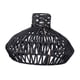 thumbnail image 5 of Lámpara colgante, pantalla de cuerda tejida, cuerda de papel, accesorios de iluminación DIY, cubierta de linterna de techo, pantalla para sala de esta negro, 5 of 8