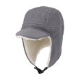 thumbnail image 3 of Deago Winter Trapper Hunting Hat with Visor Windproof Fleece Warm Russian Earflap Caps for Men and Women (Gray), 3 of 9