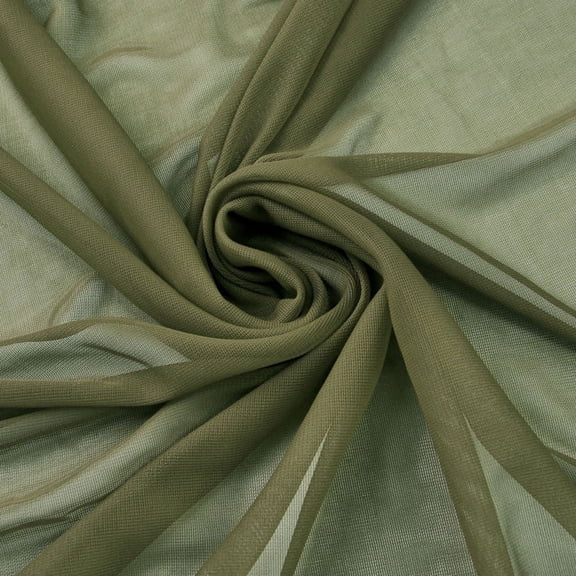10 yards 120" Wide Sheer Voile Chiffon Fabric By Yard Draping Panel Wedding", (Color: Olive)
