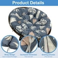 thumbnail image 3 of Topchances Papasan Chair Cushion, 47 inch Overstuffed Round Papasan Chair Cushion Only, Thicken Papasan Seat Cushion, Leaves, 3 of 10