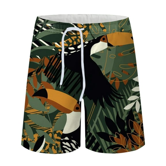 IROINNID Men's Casual Comfy Printed Breathable Loose Vacation Swimming Shorts