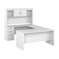 thumbnail image 1 of Bureau en U 65L avec huche Logan de Bestar, blanc pur, 1 of 4