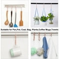 thumbnail image 4 of 16 Pack S Shape Hooks Plastic Hangers Bedroom Kitchen Bathroom for Pots and Pans Cups Cloth Hanging Pink, 4 of 7