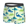 thumbnail image 2 of Disketp Cute Dinosaur Blue Green Men'S Boxer Briefs,Soft And Breathable Cotton Underwear With Comfortflex Waistband, 2 of 9