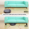 thumbnail image 3 of 2" Lift Furniture Risers Carbon Steel Bed Risers, 2.4" Self-adhesive Heavy Duty Gift, 3 of 5