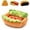 L-49x35x7cm 002, variant on Hot Dog Dog Bed, Dachshund Small bun Dogs and Cats Bed, Plush Removable Washable Pet Bed, Soft Micro Suede & Corduroy Indoor Pet Sofa with Non-Slip Bottom for Puppies