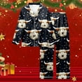 thumbnail image 2 of Christmas Pajamas Women's Christmas Printed Pajama Set Festive Long Pants & Top Combo, 2 of 5