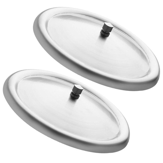 unbranded 2Ud Cubierta Redonda Para Taza Acero Inoxidable Conserva Temperatura Y Derrames