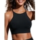 thumbnail image 1 of Top de Bikini CRZ YOGA Cuello Alto con Espalda Racer y Relleno Negro S, 1 of 6