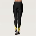 thumbnail image 4 of WILLBEST Leggings de Yoga de Cintura Alta con Estampado de Girasoles para Mujer, Mallas de Moda, Pantalones Deportivos de control, Pantalones Elásticos Cómodos para Entrenar Extra Grande, 4 of 6